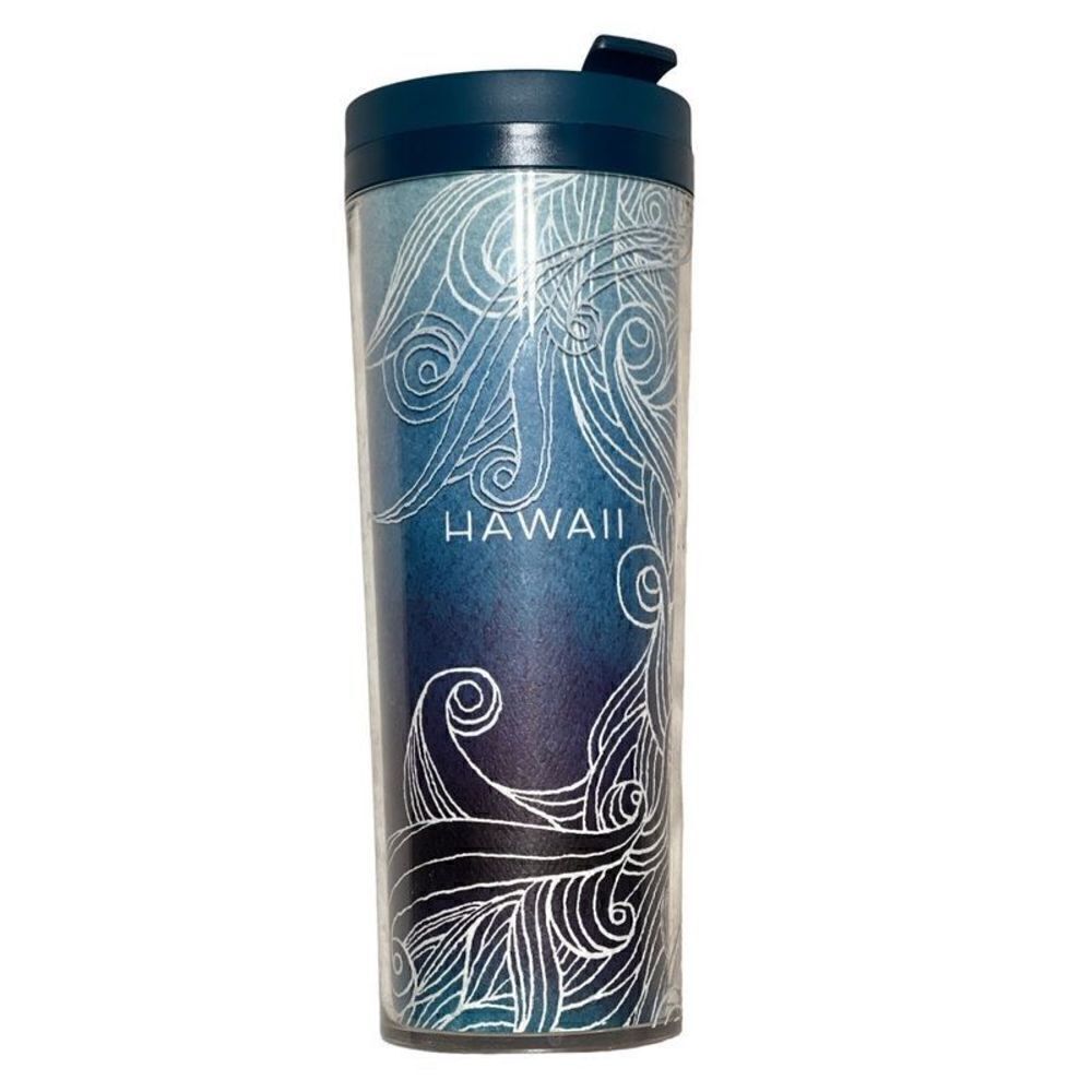 Starbucks 2012 Blue Waves Hawaii 16oz Acrylic Tumbler